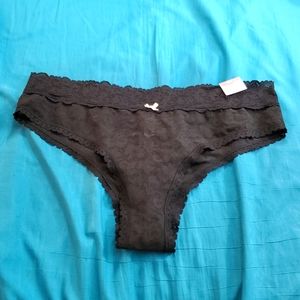NWT Cacique Black Lace Cheeky Panties